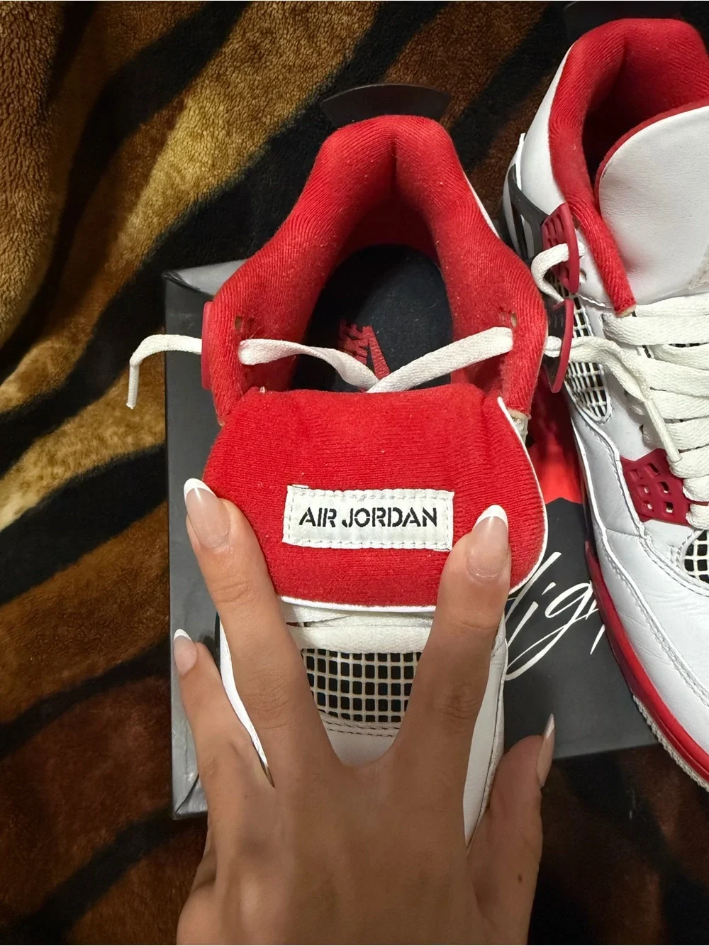 Nike Air Jordan Red White Low-Top Sneakers